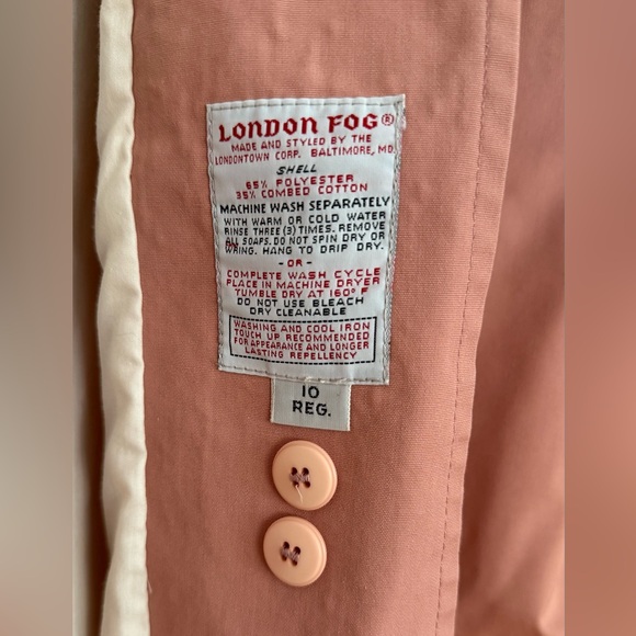 London Fog Women's Blush Trench Coat - Picture 4 of 4